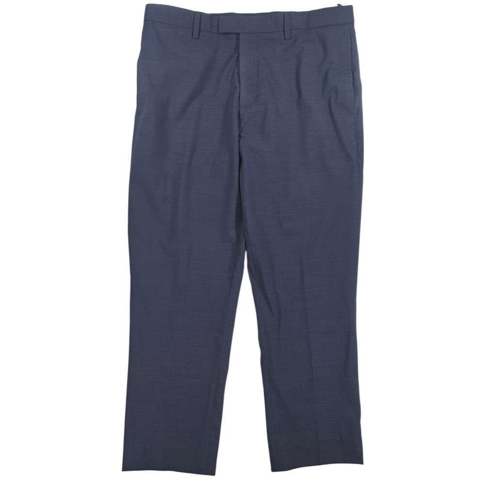 Banana Republic Athletic Tapered Wool Blend Dress Pants Navy 34x30 (26.5) Mens